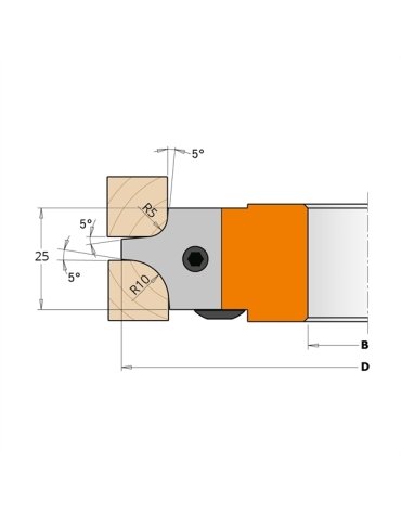 Set di coltelli portautensili in Accessori per portautensili di CMT