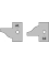 Pair of knives for one piece rail & stile cutter heads HW - Ref. CMT695015A2 - DIM 25x29,8x2mm