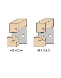 Jeux de couteaux pour porte-outils