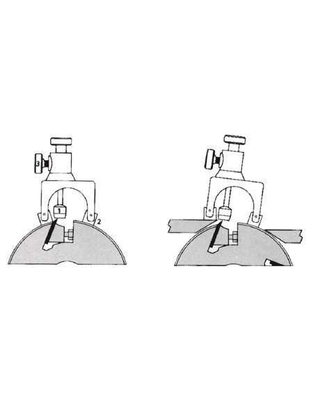 Set di 2 posizionatori magnetici per coltelli da pialla in ferro di CMT