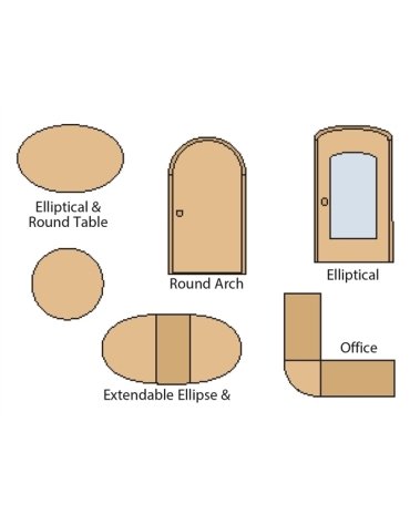 Gabarit pour outillage de forme elliptique et circulaire Gabarit pour outillage de forme elliptique et circulaire