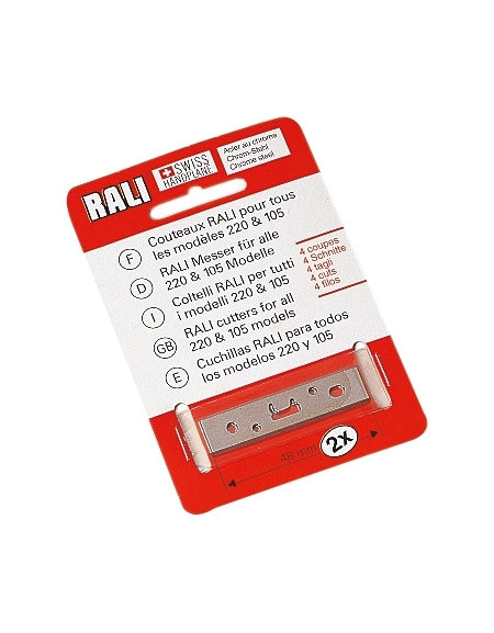 Ersatzklingen für Hobel RALI® 105, 220, 260 - Chromstahl