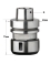 HSK chuck with precision collet "HSK-F63-DIN 6388 - EOC25" - Ref. CMT18332003 - Rotation DROITE