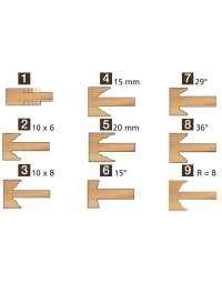 Teste controprofilate multitenone con piastre - ELBÉ