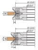 Tongue and groove cutter head with knives