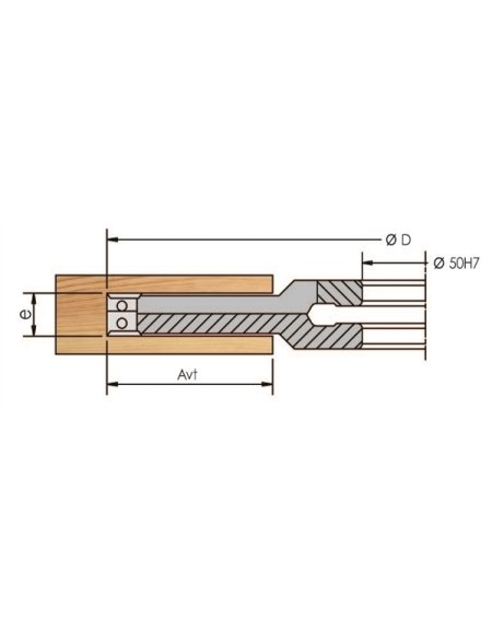 Porte-outils à enfourchement fixe à plaquettes réversibles Porte-outils à enfourchement fixe à plaquettes réversibles