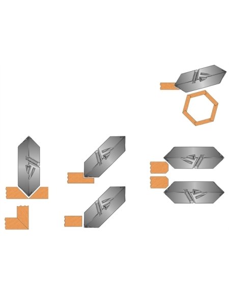 Porte-outils à feuillurer prismatique Porte-outils à feuillurer prismatique