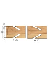 Porte-outils contre profil de porte à plaquettes