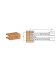 Cabezal extensible para entallar y riostrar con cuchillas reversibles