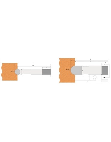 Porte-outils demi-rond concave Z2 à plaquettes