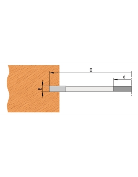 Porte-outils à rainer pour Lamello® à plaquettes
