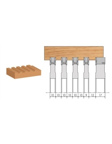 Jeu de Porte-outils de pré-degauchissage à plaquettes