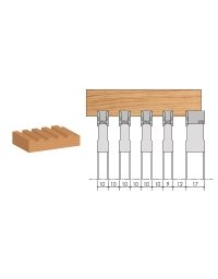 Jeu de Porte-outils de pré-degauchissage à plaquettes