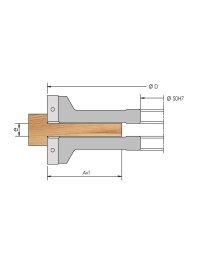 Portautensili per tenonatura con inserti reversibili - ELBÉ Portautensili per tenonatura con inserti reversibili - ELBÉ