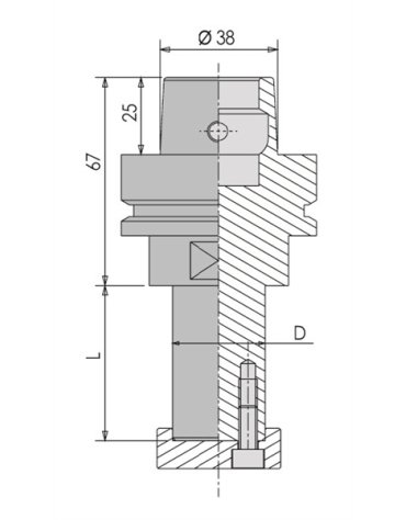 Mandrini portafresa HSK-63 F in Mandrini portafresa di ELBÉ