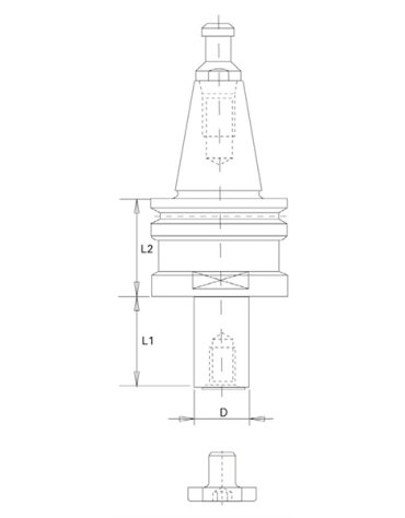 Arbres porte-fraises ISO 30