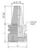 Spannzangenfutter mit Steilkegel ISO 30