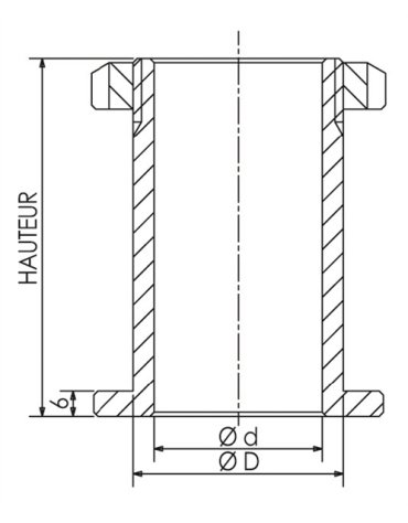 Manchons de réduction vissées avec écrou Manchons de réduction vissées avec écrou