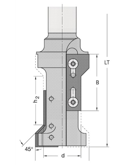 Mèches à dresser, arrondir ou chanfreiner à plaquettes Z1 + 1