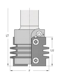Porte-outils de bouvetage à joint collé Z2