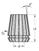 Spannzangen 16 Schlitze