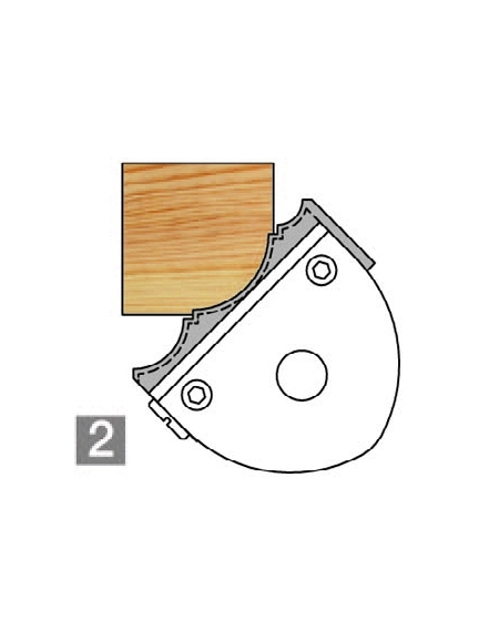 1/4 round head set