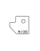 Plaquettes carbure chanfrein - 1/4 de rond - Ref. PLAQW108 - L 19.8