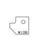 Plaquettes carbure chanfrein - 1/4 de rond