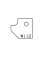Plaquettes carbure chanfrein - 1/4 de rond - Ref. PLAQW112 - L 19.8
