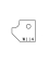 Plaquettes carbure chanfrein - 1/4 de rond - Ref. PLAQW114 - L 19.8