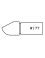 Drip carbide knives - Ref. PLAQW178 - L 29