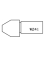 Drip carbide knives - Ref. PLAQW241 - Specification GOUTTE D EAU R11.25