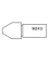 Drip carbide knives - Ref. PLAQW243 - Specification GOUTTE D EAU R10