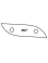 Panel raising carbide knives - Ref. PLAQW67 - L 48.7