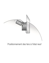 Contre-fers pour Porte-outils à profiler pour fers crantés