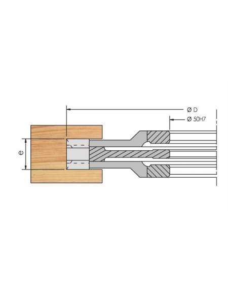 Intermediate grooving cutter