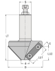 Porte-outils chanfrein 45° à plaquettes Z2