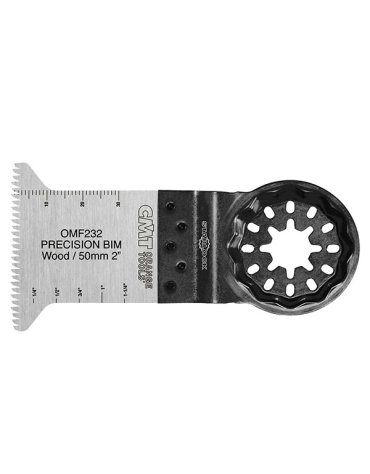 Lama di precisione da 45 mm con denti "giapponesi" per legno. Lunga durata. Lame oscillanti STARLOCK - Legno di CMT