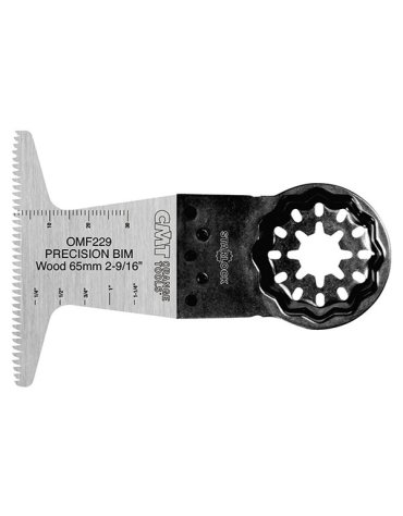Lama di precisione da 65 mm con taglio a tuffo e denti "giapponesi" per legno. Lunga durata. Lame oscillanti STARLOCK - Legno di