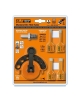 Set of diamond dry hole saws