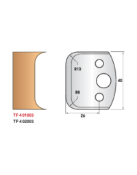 Coffret porte-outils avec contre fers (hauteur 40 mm)