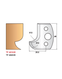 Coffret porte-outils avec contre fers (hauteur 40 mm)