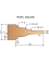 Abplattmesserkopf Karnies-Profil mit Wechselplatten - Ref. ELPP025110 - Position DESSOUS