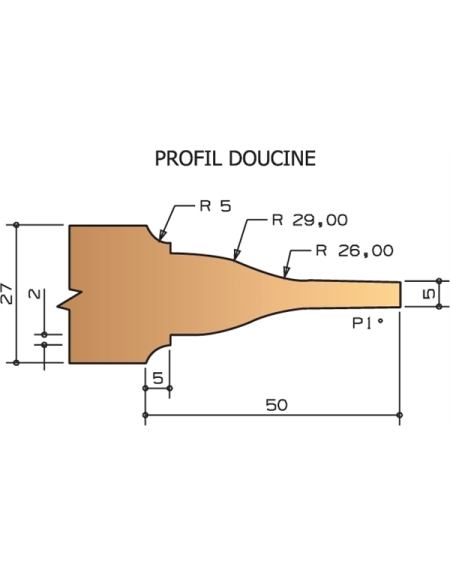 Ogee panel raising cutter head with knives