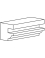 Wechselplatten-Profilmesserkopf für Türenprofile im „Stil des alten Frankreichs“ - Ref. ELPM500410 - Bohr. 30