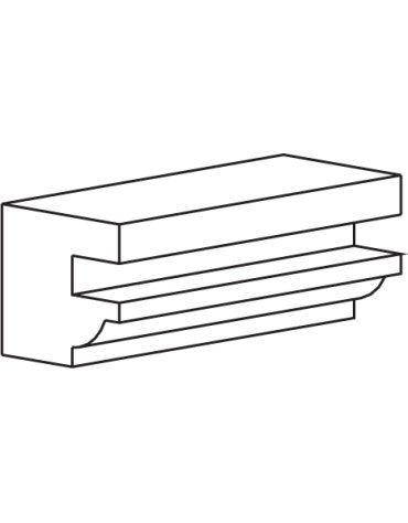 Portautensili per profilo porta "Old France Style" con piastre - Le Ravageur
