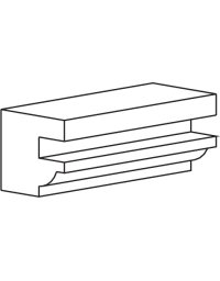 Portautensili per profilo porta "Old France Style" con piastre - Le Ravageur