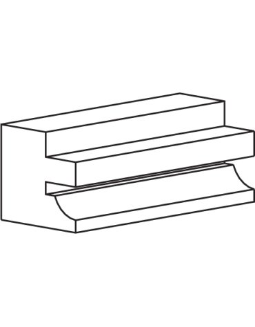 Porte-outils pour contre profil de porte Style vieille France à plaquettes