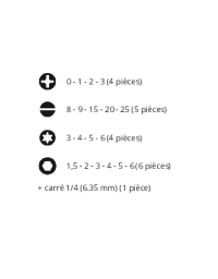 Jeu de tournevis dynamométrique réglable