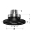 Chuck for blade - Ref. CMT18342230 - L 40
